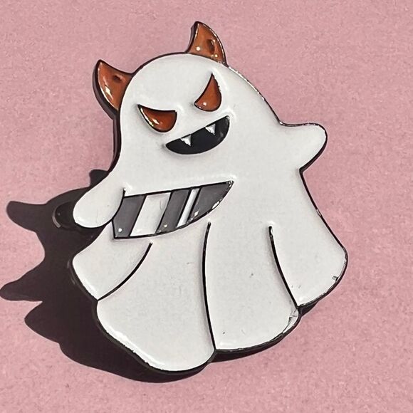 Halloween Ghost Enamel Pin - Picture 2 of 4